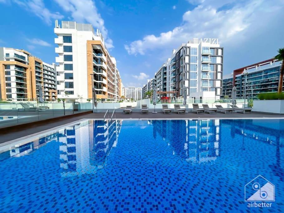 Elegant Meydan Studio With Balcony Views Apartment Dubai Exterior photo