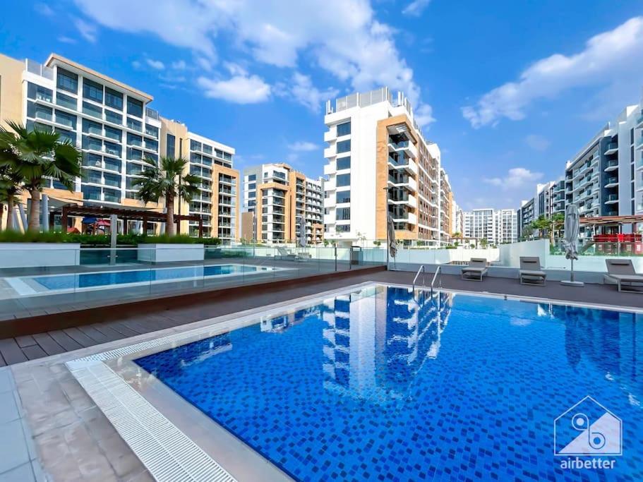 Elegant Meydan Studio With Balcony Views Apartment Dubai Exterior photo